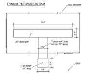 Pitted Down Draft Paint Booth PDD-141026