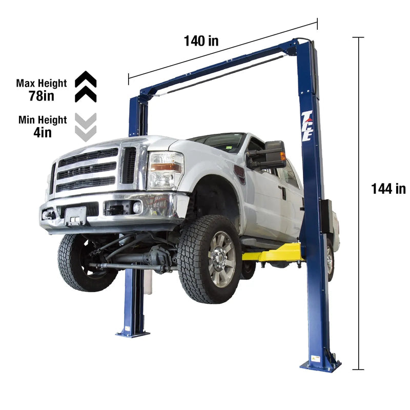 TCE ALI Certified 10,000 lb 2-Post Overhead Single Release Direct Drive Car Lift, 3-Year Warranty, QJY245DX