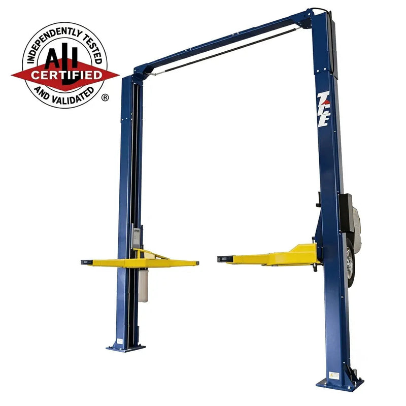 TCE ALI Certified 10,000 lb 2-Post Overhead Single Release Direct Drive Car Lift, 3-Year Warranty, QJY245DX