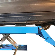 7700lbs Lifting Capacity Mid-Rise Scissor Lift 110V Pneumatic Release Mid Rise Lift